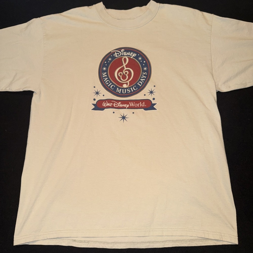 Walt Disney World Disney Magic Music‎ Days Cotton T-shirt - Size XL